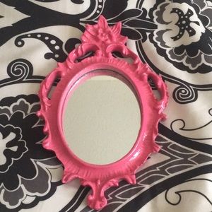 Small Vintage pink mirror!